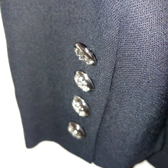 Vintage Lauren Ralph Lauren double breasted wool embroidered crest blazer Sz 1… - Picture 4 of 7